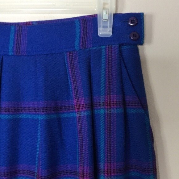 Vintage Pendleton miss pleated 100% pure wool skirt made in USA size 14 - Picture 4 of 13